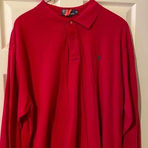 Long Sleeve Rose colored Ralph Lauren Polo
